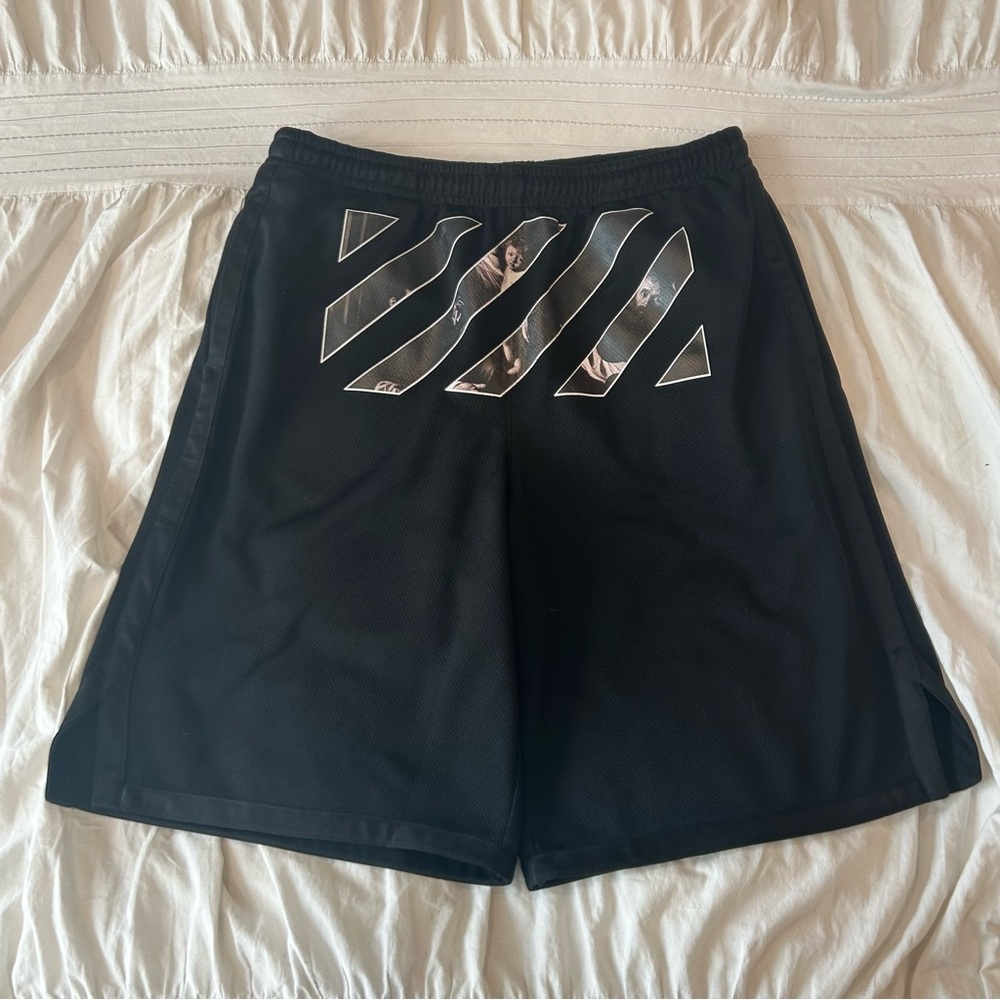 RARE Off-White Black Caravaggio Athletic Shorts